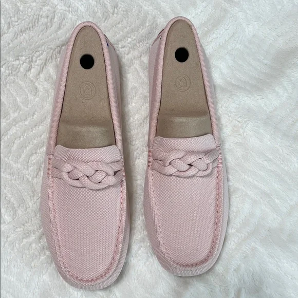 Rothy’s The Braid Driver Loafer Cakepop Pink Size 12.5 NIB Sustainable Knit - Picture 7 of 13